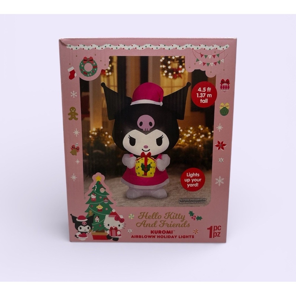 Hello Kitty Kuromi Christmas Inflatable 4.5 FT Lighted Decor Outdoor/Indoor